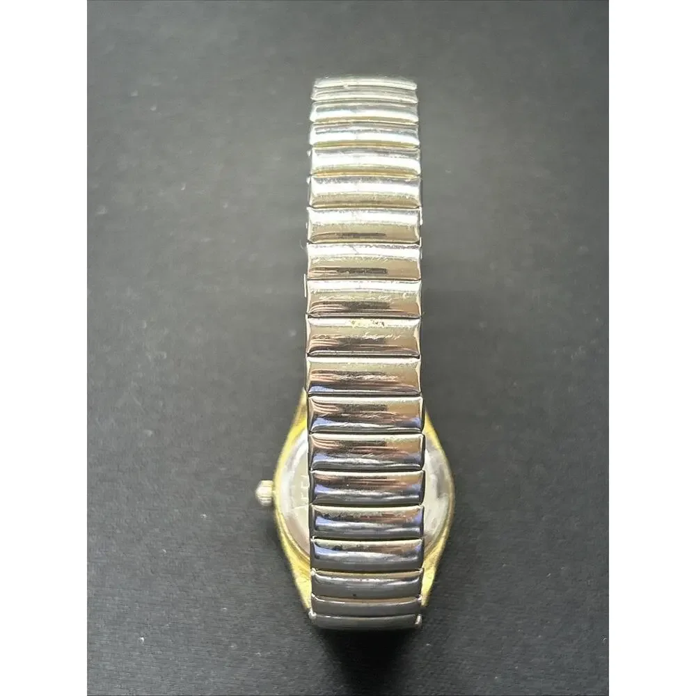 Two Tone Women’s Stretch Band Quartz Watch